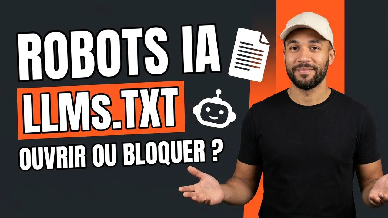 Jordan, consultant SEO, miniature llms.txt et robots IA, ouvrir son site aux IA